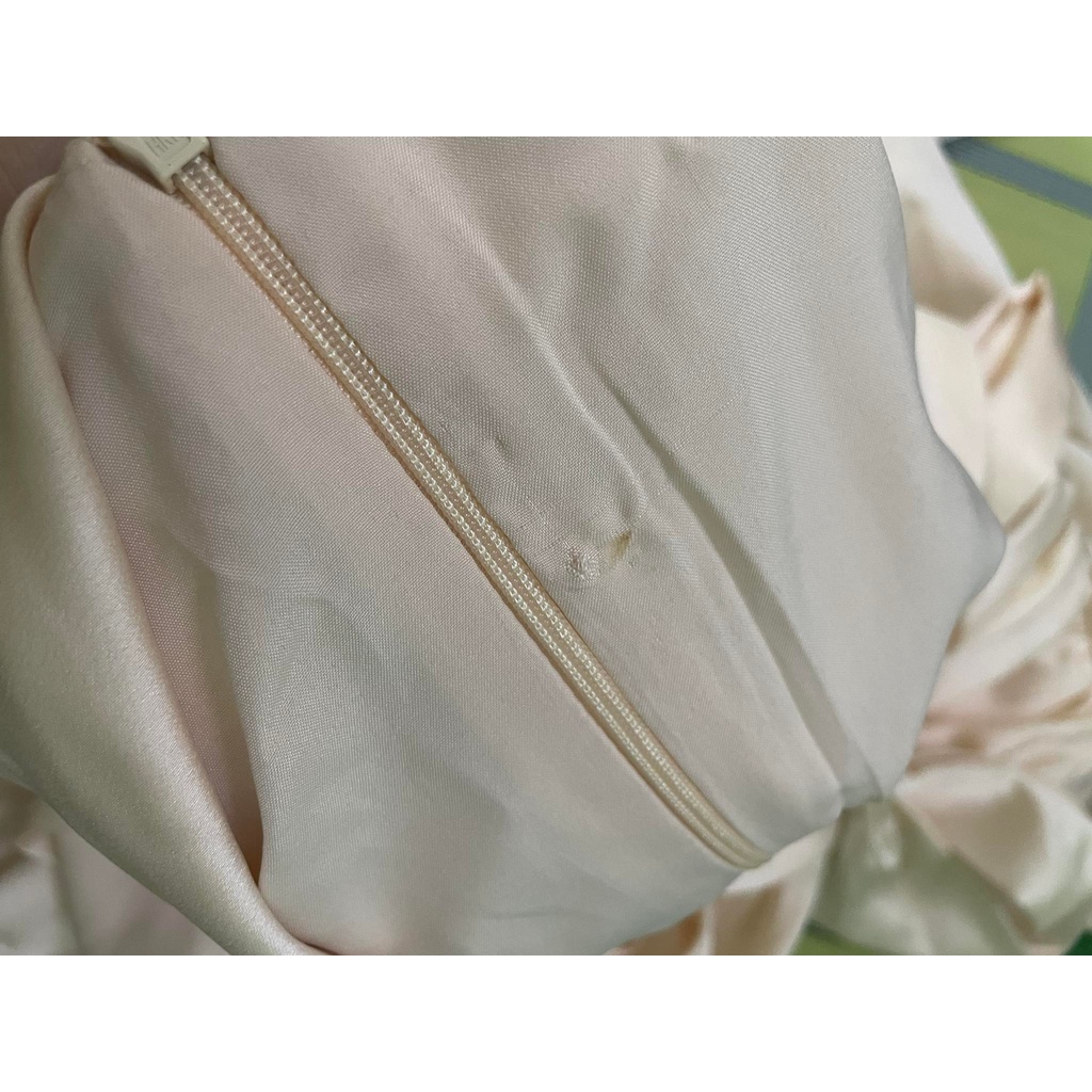 Thanh lý đầm lụa trắng Jubin studio size S