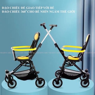 Xe đẩy đảo chiều gấp siêu gọn q1 mẫu mới 2022