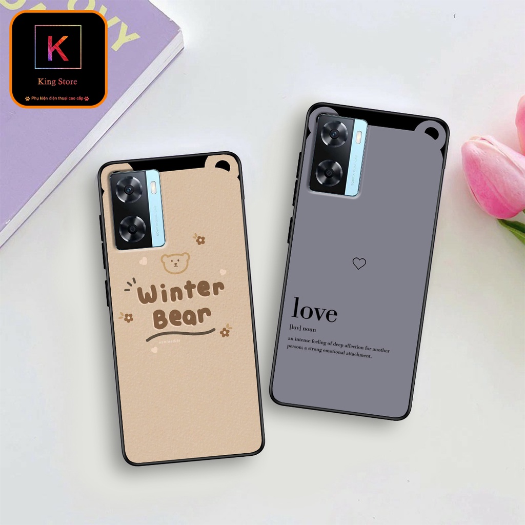Ốp lưng Oppo A77 - Oppo A77 5G - Ốp in hình Tai thỏ - Chất liệu TPU cao cấp