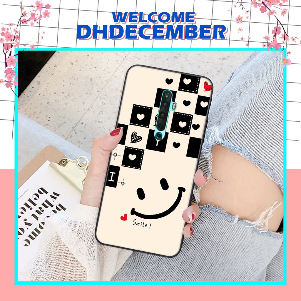 Ốp lưng Oppo RENO 2 / 2F / 2Z in hình tim, kẻ vuông mẫu mới CỰC XINH