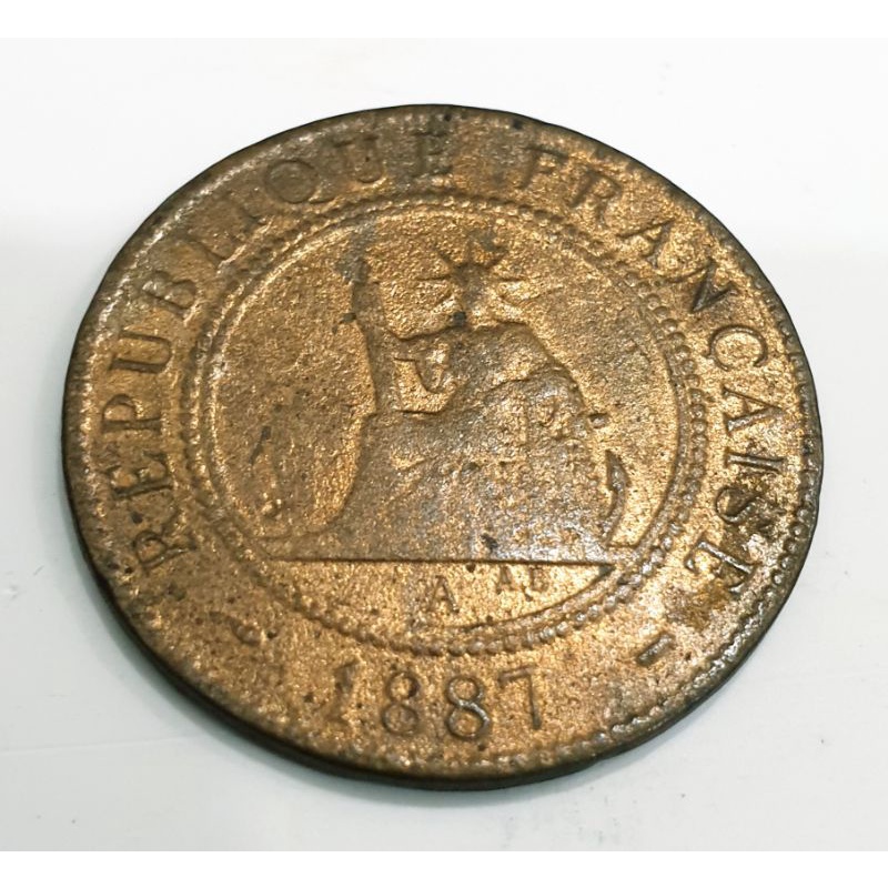 Xu Đông Dương 1 Cent phát hành năm 1887
