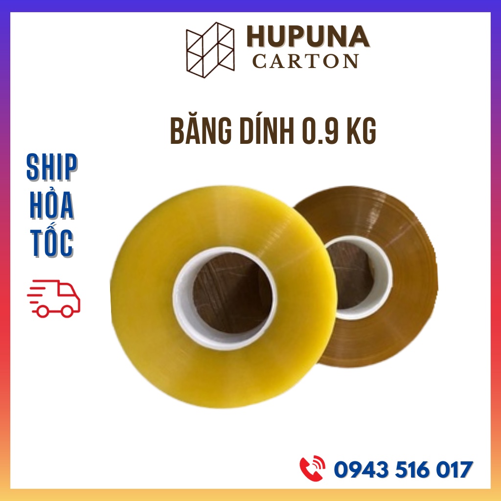 Băng dính 0,9kg lõi mỏng băng keo giá rẻ Hà Nội