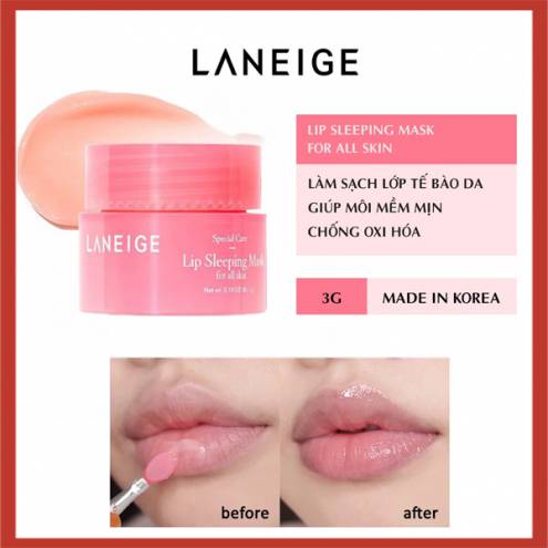 Mặt Nạ Ngủ Môi Laneige Mini Hương Quả Mọng 3g Lip Sleeping Mask Berry