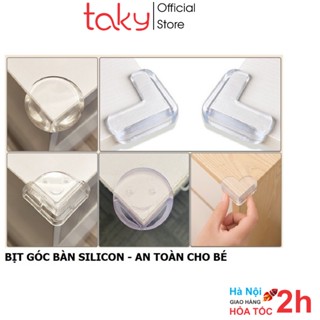 Set 4 Miếng Silicon - Taky, Bịt Góc Bàn Bảo Vệ An Toàn Cho Bé, An Toàn