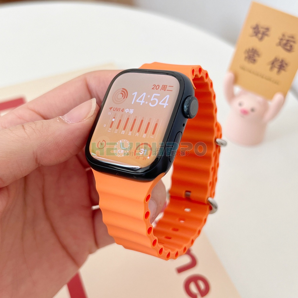 Dây Đeo Đồng Hồ Bằng Silicone 2022 Cho iwatch ultra 8 7 41MM 45MM 49MM 6 / 5 / 4 / 3 40mm 44mm 38mm 42mm