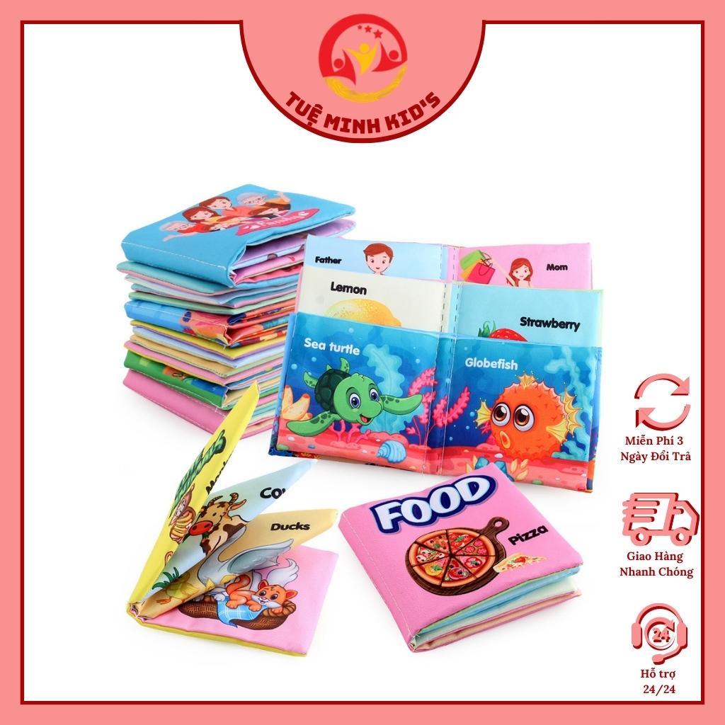 Sách Vải- Sách Vải Cho Bé Nhiều Chủ Đề Bằng Tiếng Anh Giúp Bé Kích Thích Thị Giác Bé Vừa Học Vừa Chơi Tuệ Minh Kid's