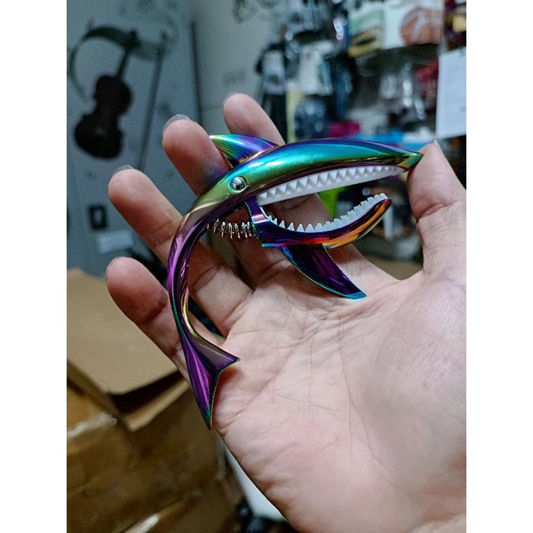 Capo Đàn Guitar Hình Cá Mập | Capo Đàn Guitar Acoustic Và Classic Hàng Cao Cấp Kẹp Chắc Bền Màu Ngũ Sắc