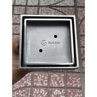 phễu thoát sàn đặt gạch con thỏ chống hôi tự động - inox 304 đúc nguyên khối độ dày vượt trội