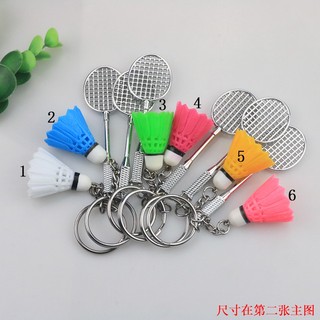 Móc khóa thủ công hình vợt cầu lông độc đáo