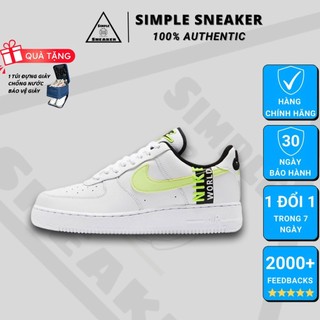 Giày Air Force 1 💙FREESHIP💙 Air Force 1 Auth - Giày Nike AF1 Worldwide White Volt Chính Hãng Chuẩn Auth- Simple Sneaker