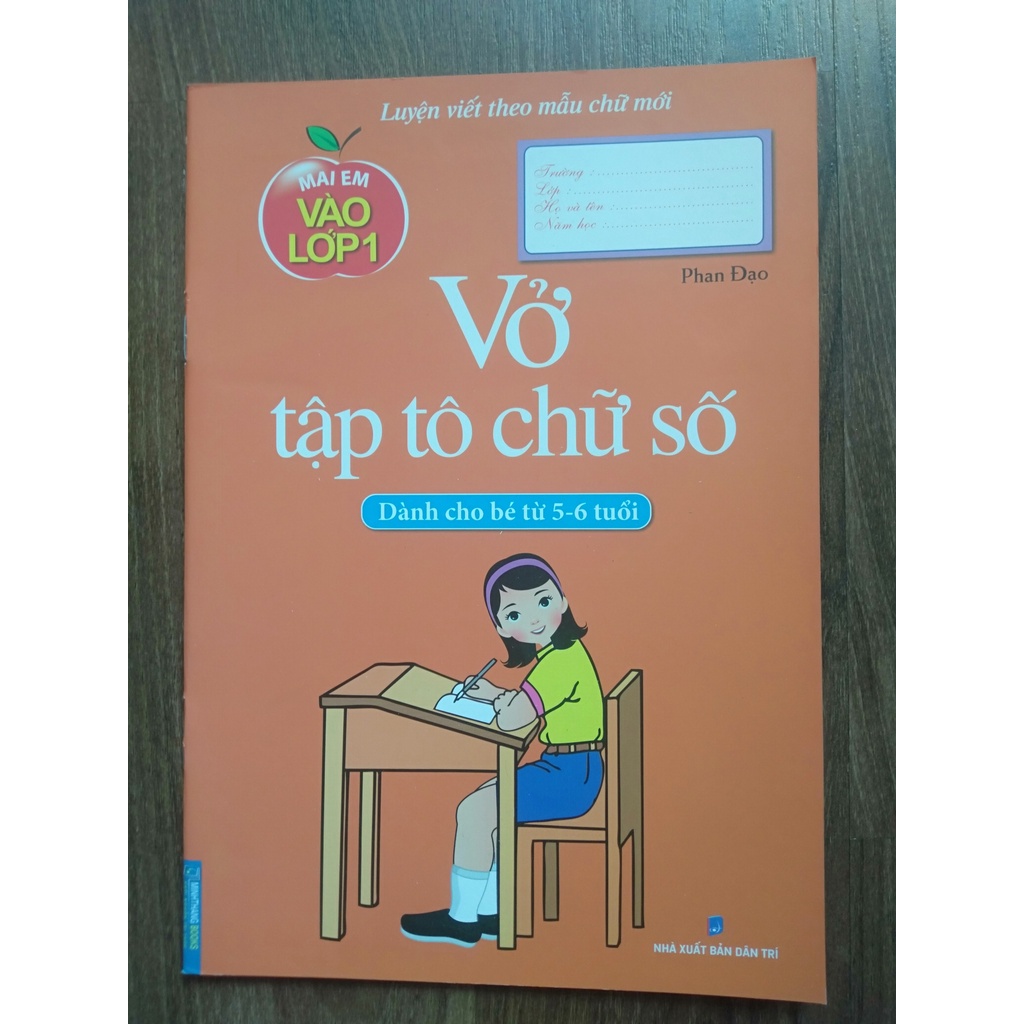 Sách - Vở tập tô chữ số (dành cho bé từ 5 - 6 tuổi)