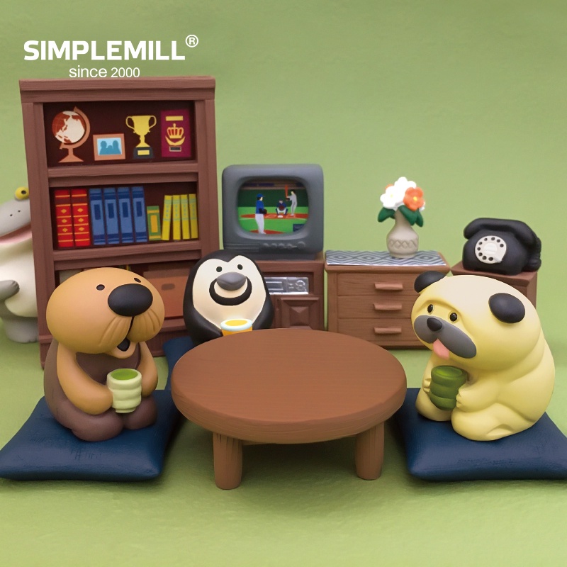 Decole đối tượng nhỏ✿D22-21 phong cách nhật bản hàng linh tinh râu rái cá hàng ngày đồ nội thất nhỏ thiết bị điện tv ghế nhựa thủ công mỹ nghệ đồ trang trí nhỏ