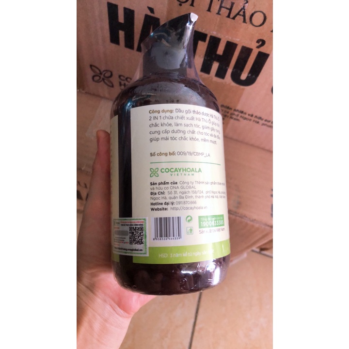 [CHAI LỚN 450ML] Dầu Gội Hà Thủ Ô 2in1- NGĂN TÓC BẠC SỚM - GIẢM GÃY RỤNG TÓC -LÀM SẠCH GÀU - MỌC TÓC CON