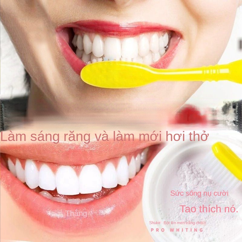 Bột Tẩy Vết Răng Làm Trắng Răng Loại Bỏ Vết Bẩn Răng Khói Trà Loại Bỏ Mùi Hôi Thoáng Khí Shuke
