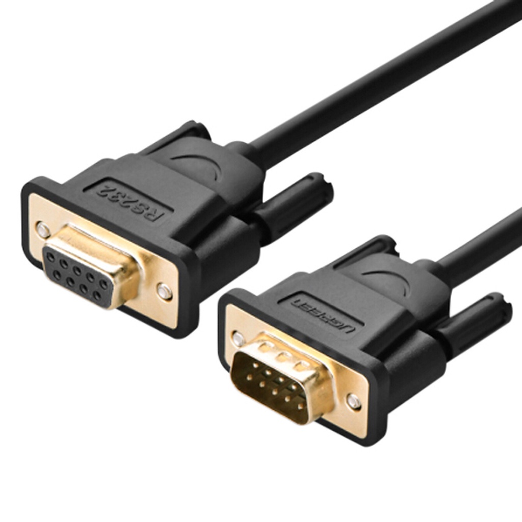 Cáp nối dài COM 9 RS232 Cao Cấp Ugreen 20147 Dài 3m (9M/9F) - Hàng Chính hãng