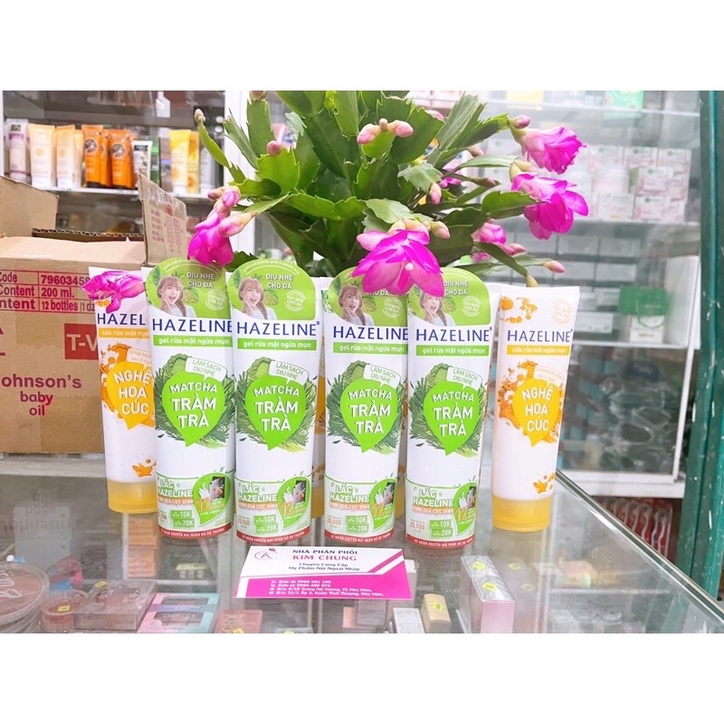 Sữa rửa mặt Hazeline ngăn ngừa mụn dịu nhẹ cho da (Gel rửa mặt mẫu mới)
