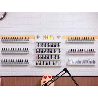 Kệ đựng Sơn Nail treo tường chữ "Nail" Vàng