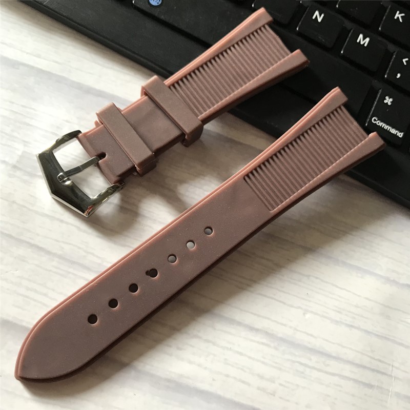 Dây Đeo Đồng Hồ Bằng Cao Su Silicone Tự Nhiên 5712R-001 / 5711 25mm