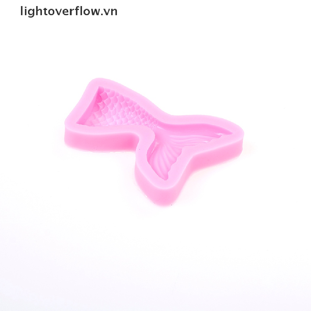 Khuôn Silicon Làm Bánh Kẹo Hình Đuôi Nàng Tiên Cá Trang Trí Giáng Sinh