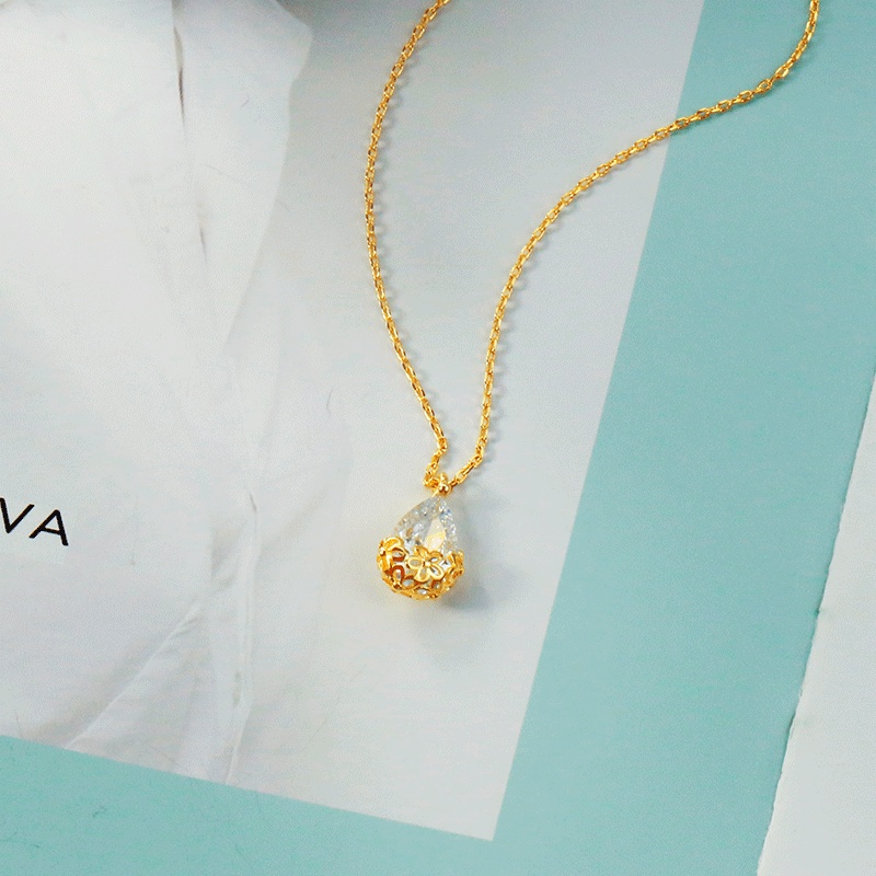 Vòng cổ Hình Giọt Nước Phong Cách Pháp Thời Trang Cho Nữ