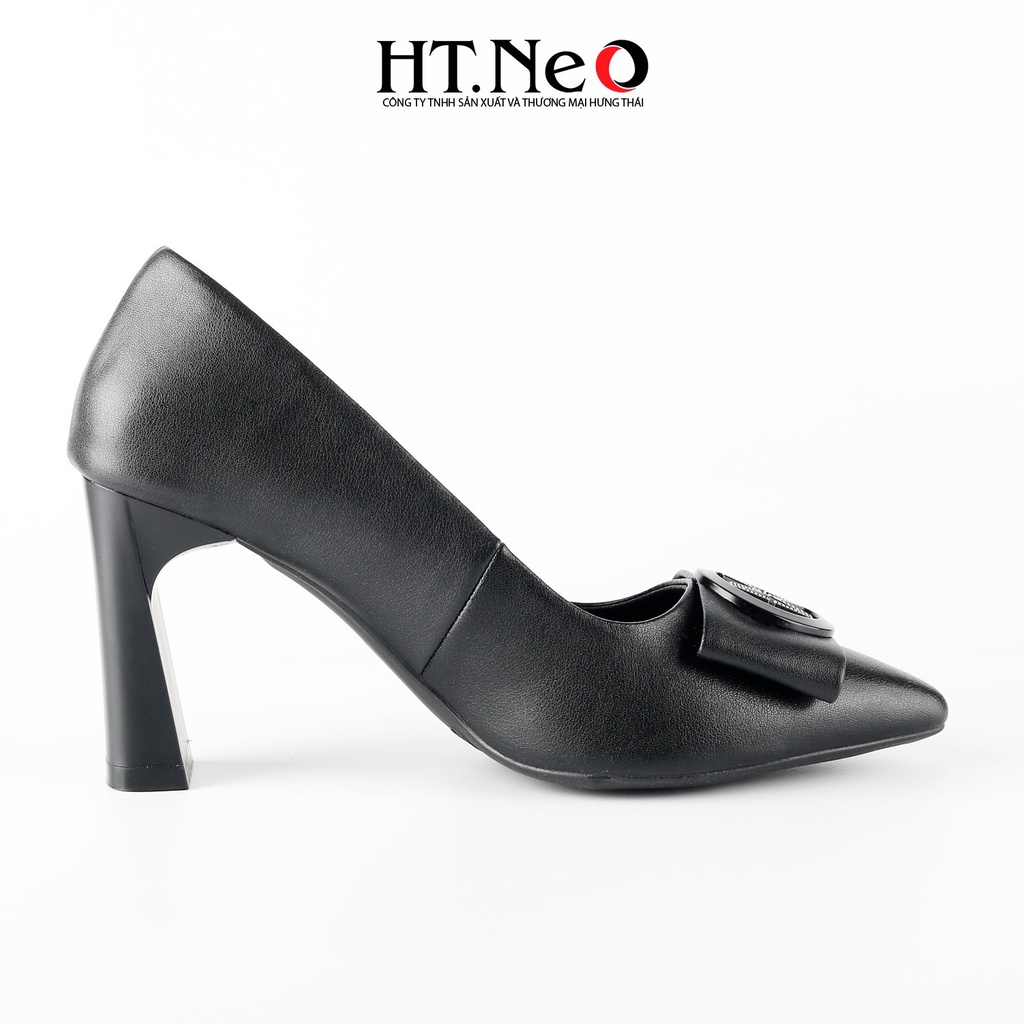 Giày cao gót đế vuông 8cm HT.NEO da bò siêu mềm, sang trọng, thanh lịch và vô cùng chắc chắn CS272