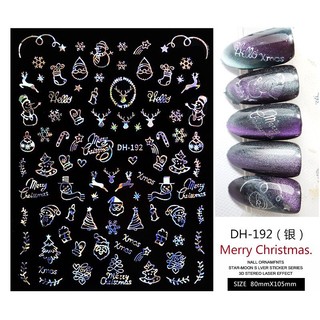 Sticker dán móng chủ đề noel 2