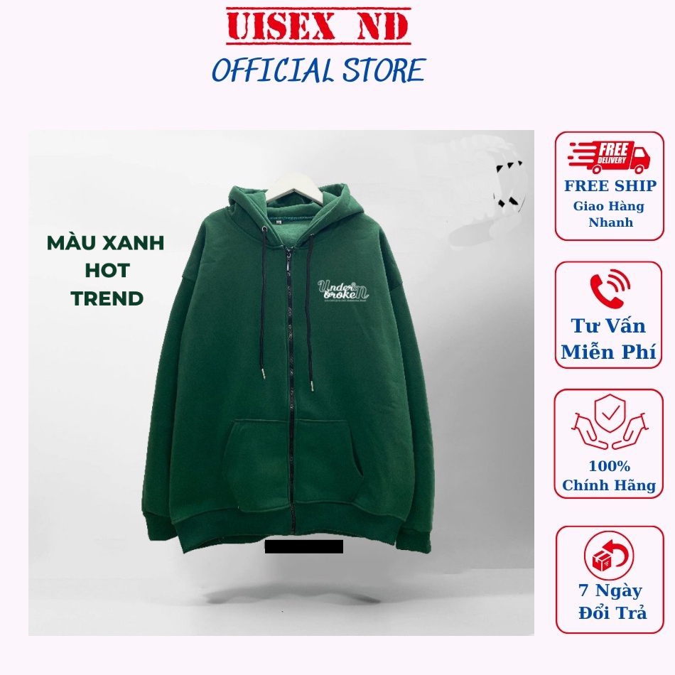 Áo Hoodie Under Broken Unisex Form Rộng, Khoác Nỉ Nam Nữ Phông Cách Ulzzang , Chất đẹp | BigBuy360 - bigbuy360.vn