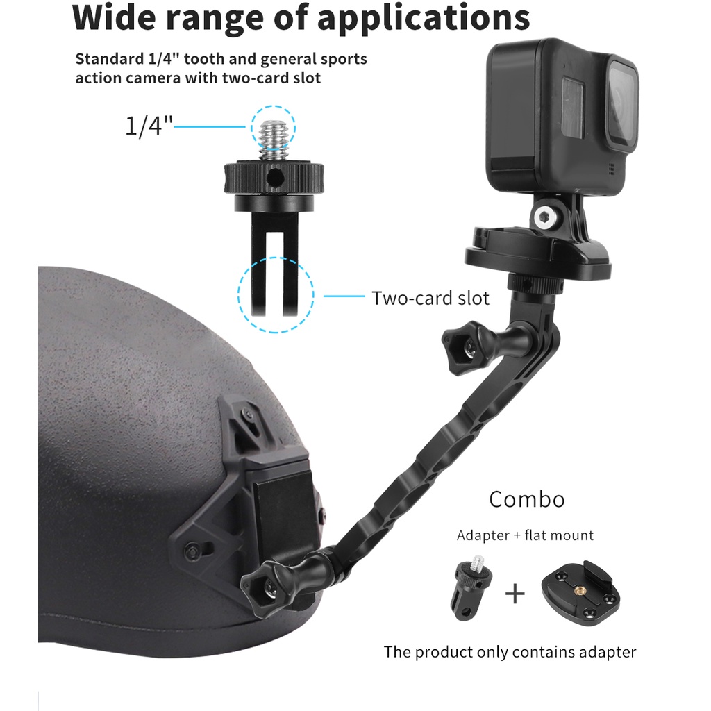 Giá Đỡ Ba Chân Cho Máy Ảnh Gopro 360 Độ 360 Độ° Adapter Chuyển Đổi Ốc Vít 1 / 4-20 Điều Chỉnh Được Cho GoPro Hero10 Insta360 ONE X3 X2 Go 2 Xiaomi Yi Và Các Hành Động Khác