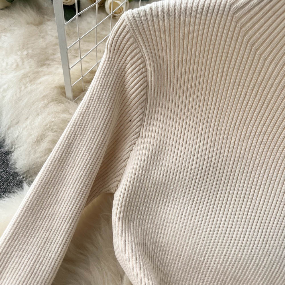 Đầm len nữ đuôi cá phối ren sang chảnh