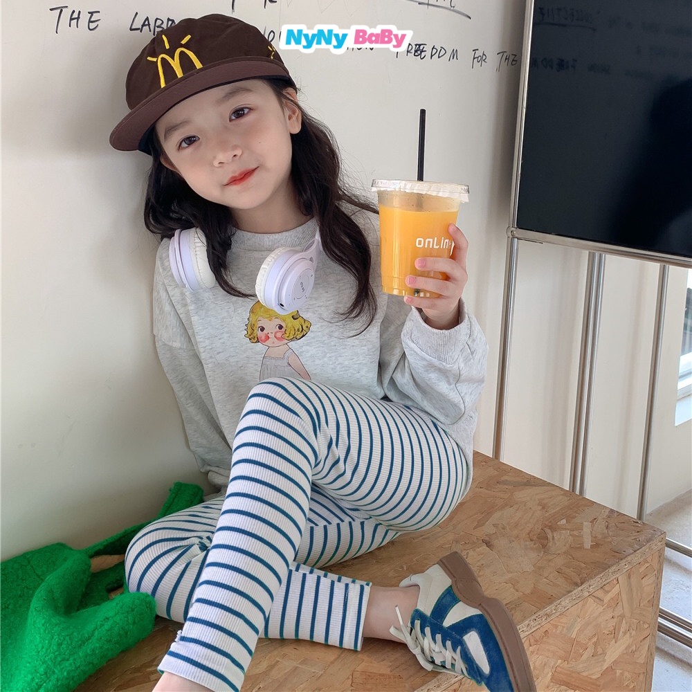 Quần legging cho bé gái Nyny Baby quần thu đông cho bé từ 8 - 24kg