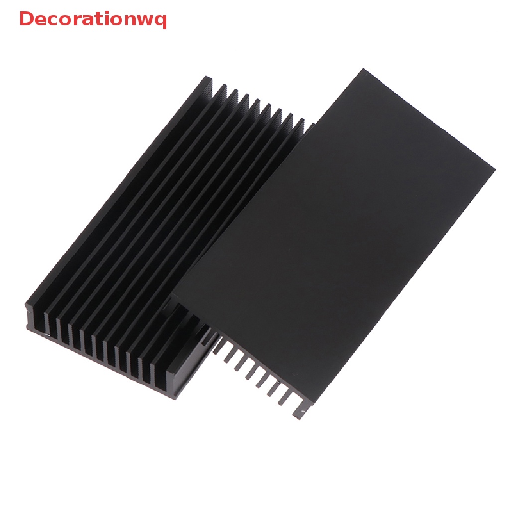 Decorationwq 1Pc Aluminum Heatsink Cooler 50*100*12.7mm LED IC Fan Power Amplifier Radiator new