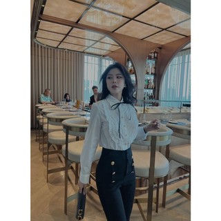 Áo somi nơ nhỏ Ruby House tiểu thư- SP000992