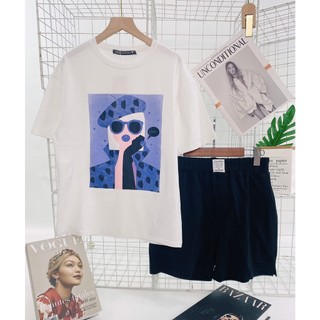 Áo thun nữ Zara, thun co giãn 4 chiều