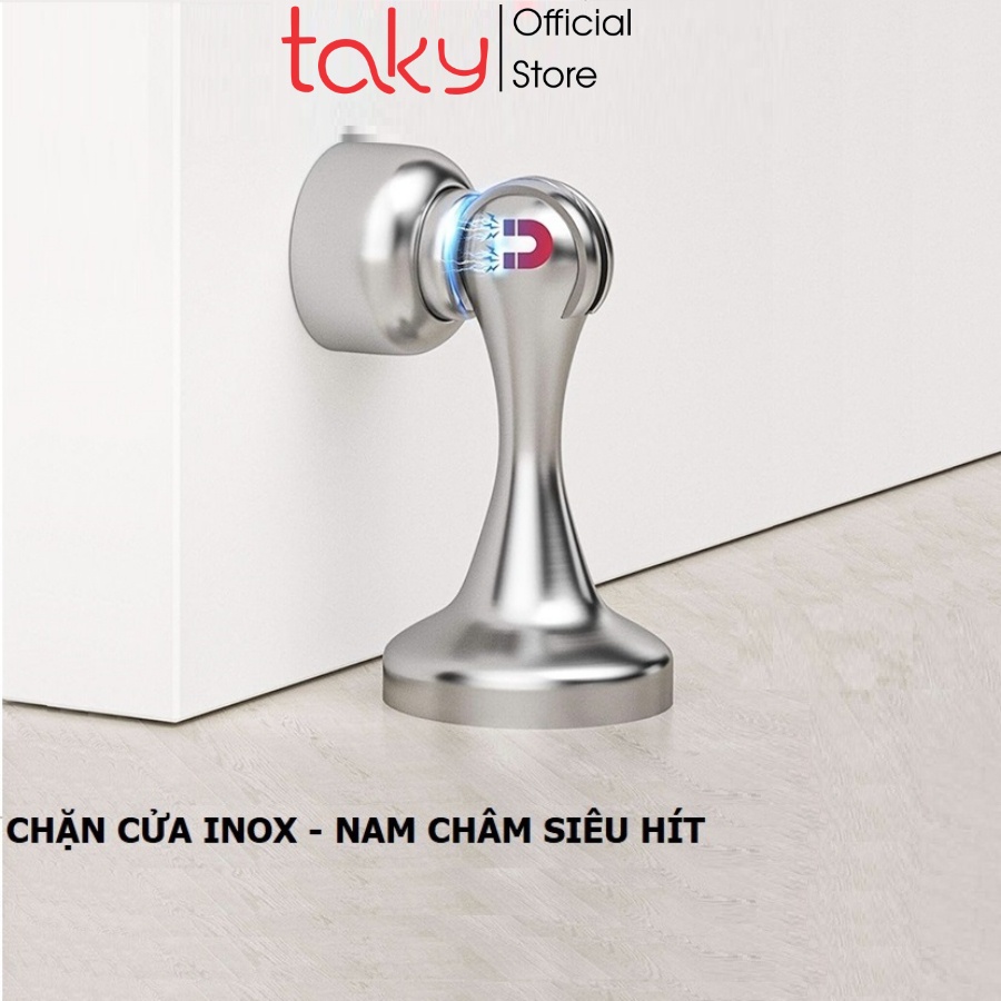 Chặn Cửa - Taky, Siêu Hít Nam Châm, Chặn Chống Va Đập Cửa Với Độ Hít Mạnh, An Toàn Cho Cánh Cửa Khi Gió Mạnh. 1300