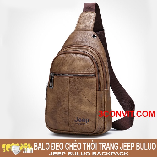 Balo đeo chéo thời trang da pu Jeep Buluo #1