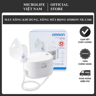 Máy xông khí dung điều trị viêm phổi, viêm phế quản, viêm xoang Omron NE-C106 - Hàng Chính Hãng Nhật Bản