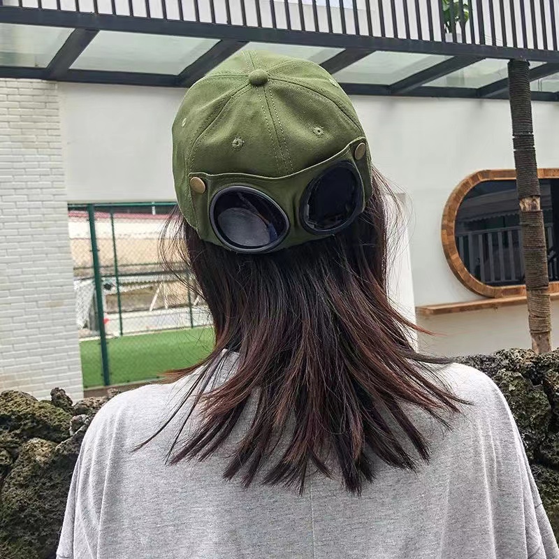 THE CAPAL Mũ Lưỡi Trai Kèm Kính Mát Tai Mèo Thời Trang Cho Gia Đình