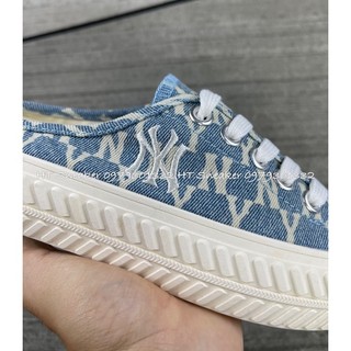 [HT SNEAKER]Giày Sneaker Sục MLBb Monogram Xanh -Ảnh Thật