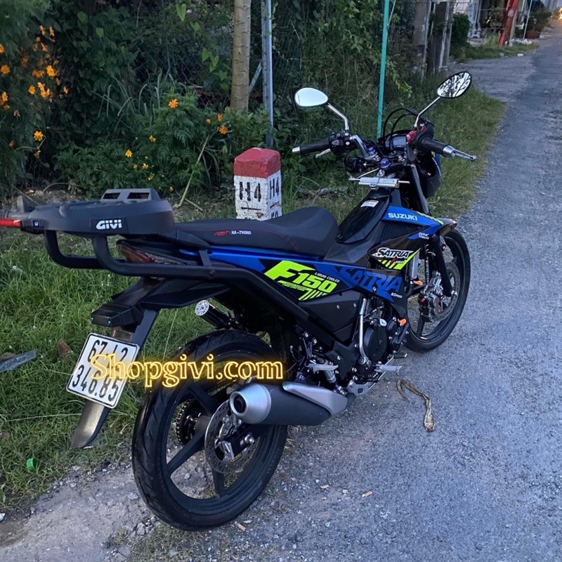 Baga Givi HRX cho xe Raider Fi, Satria