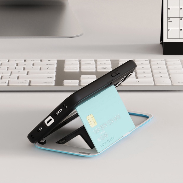 Ốp Điện Thoại Họa Tiết Bt21 Có Ngăn Đựng Thẻ Từ Tính Cho Iphone 14 14Pro Iphone13 13Pro Max 13Mini Iphone12 Iphone11