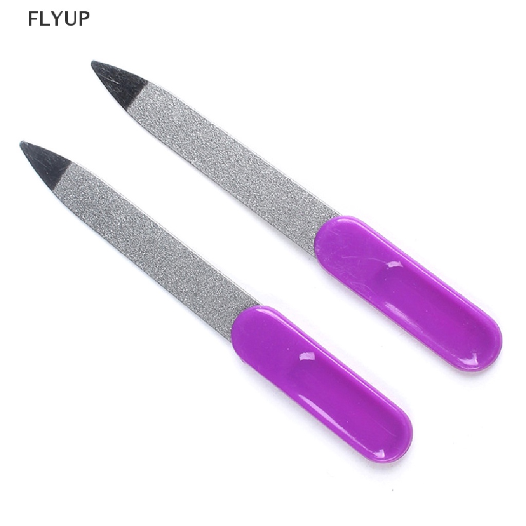 Bộ 2 Cây Dũa Móng Tay Bằng Thép Không Gỉ Hai Mặt