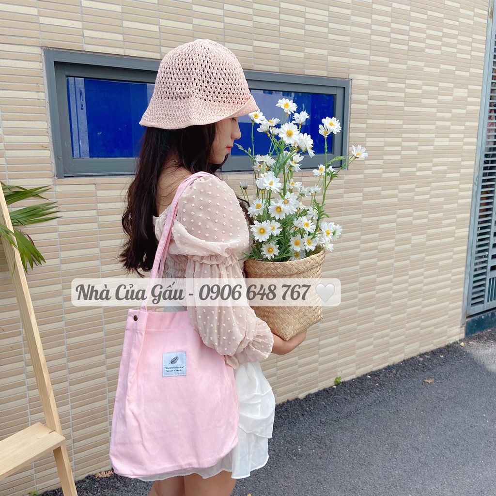 Nón bucket nữ đan lưới nhẹ, mỏng mát