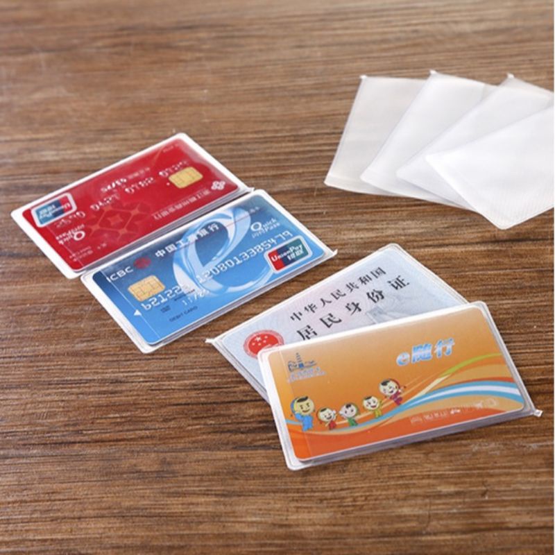 (1 cái) Vỏ bọc đựng thẻ ATM, thẻ siêu thị, căn cước công dân, nhựa pvc
