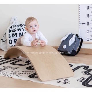Ván cong thăng bằng, bập bênh montessori - bảo hành 12 tháng