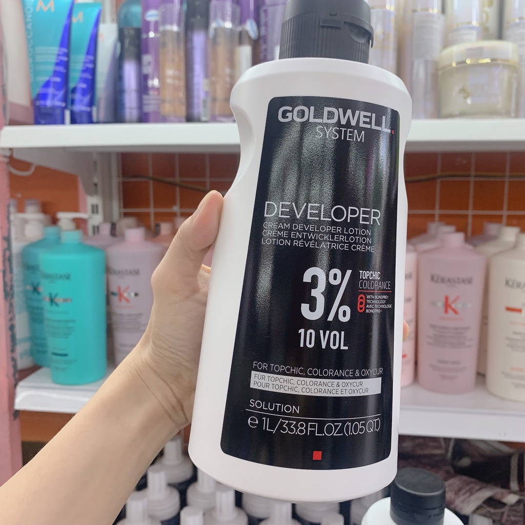 DUNG MÔI  PHA MÀU NHUỘM OXY GOLDWELL 1000ML