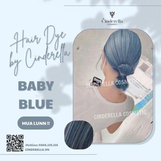 THUỐC NHUỘM TÓC BABY BLUE (kèm trợ nhuộm, găng tay)