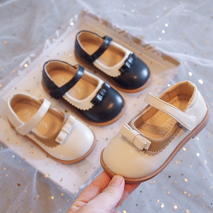 Giày Búp Bê Bé Gái Từ 1 - 6 Tuổi Thời Trang Vintage Phối Nơ Xinh Xắn Đáng Yêu Đế Mềm Nhẹ Êm ( YN-876 )