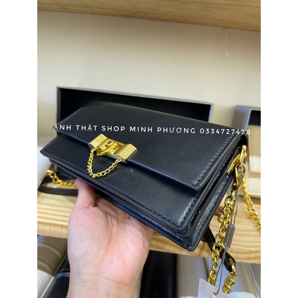 Túi Xê khóa xích da trơn hàng xuất sịn fullbox