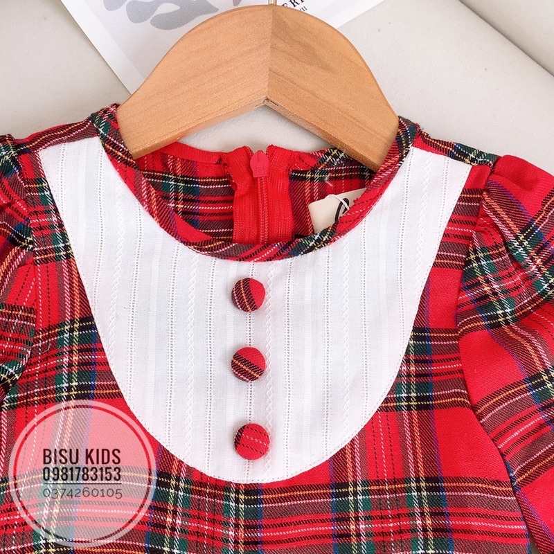 Váy công chúa bé gái.Váy cho bé gái mùa thu đông chất liệu thô cotton size bé 8-32kg