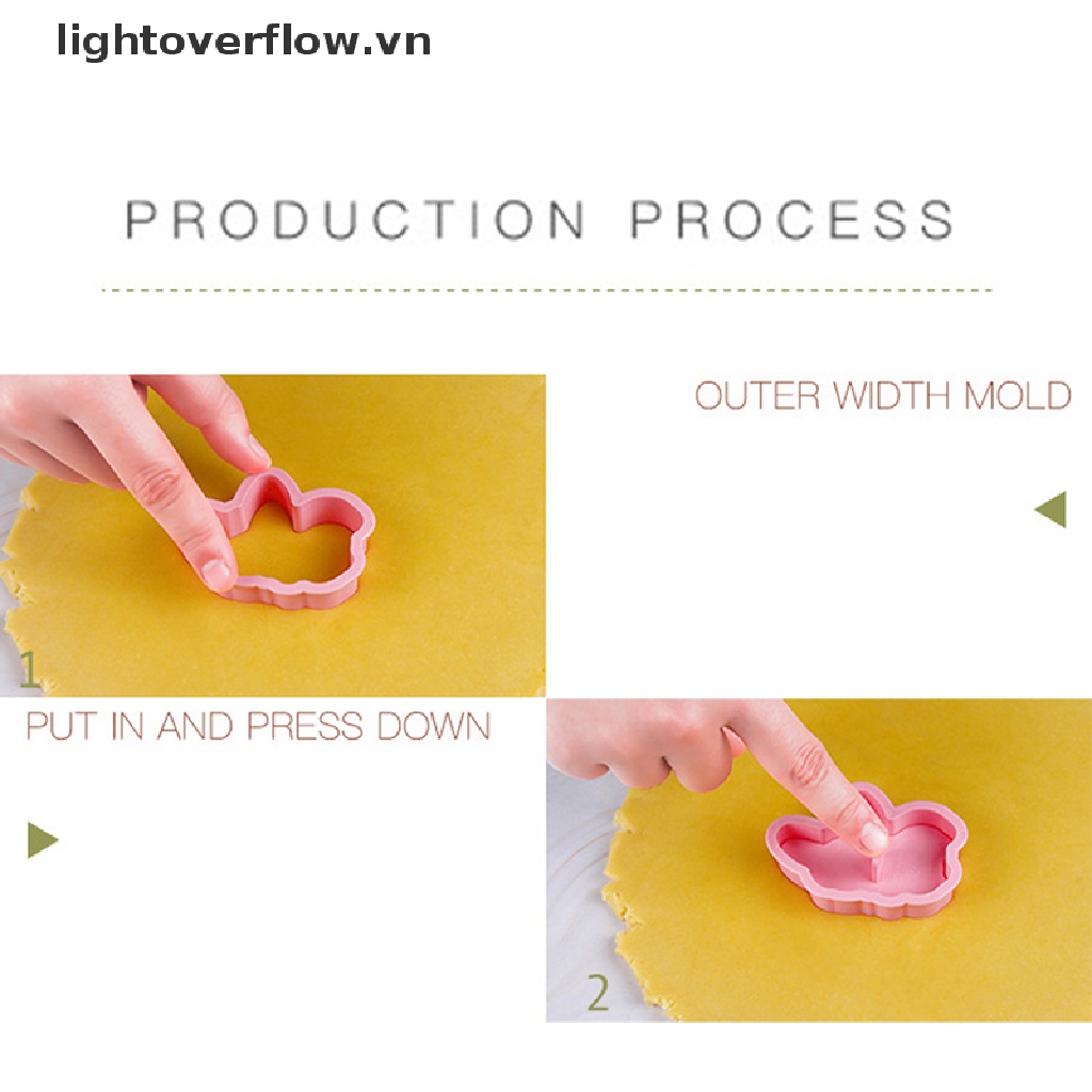 Set 8 Khuôn Nhựa Làm Bánh Quy Hình Chú Chó Corgi 3D Dễ Thương